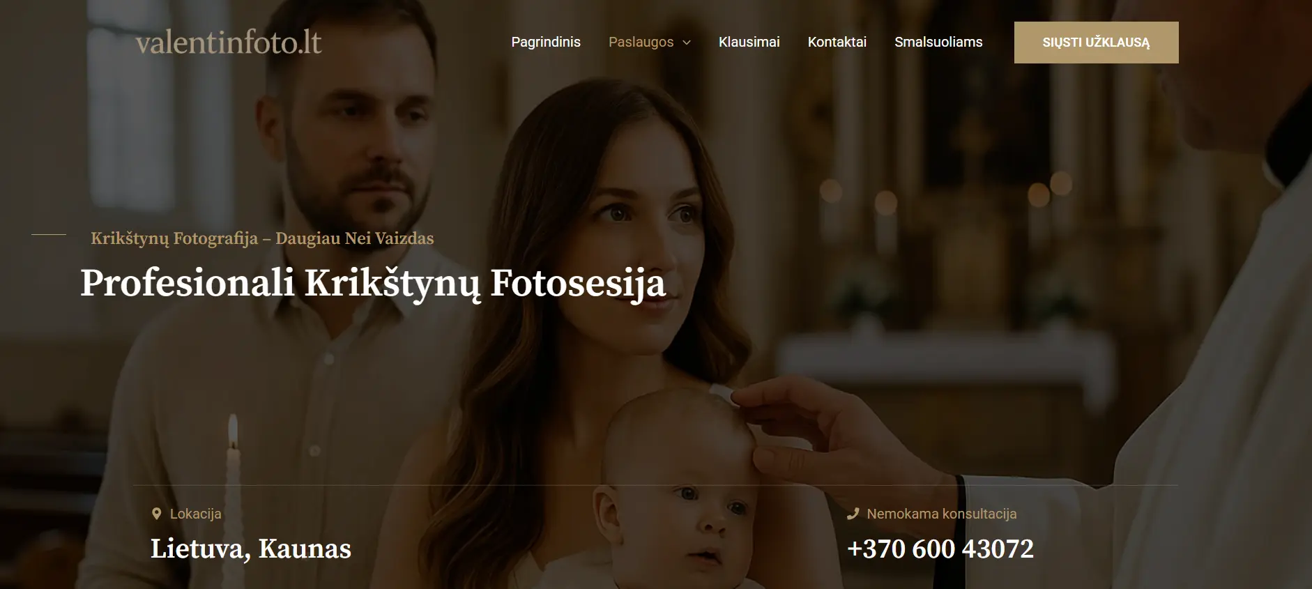 Krikštynų fotosesijos Krikštynų fotosesijos