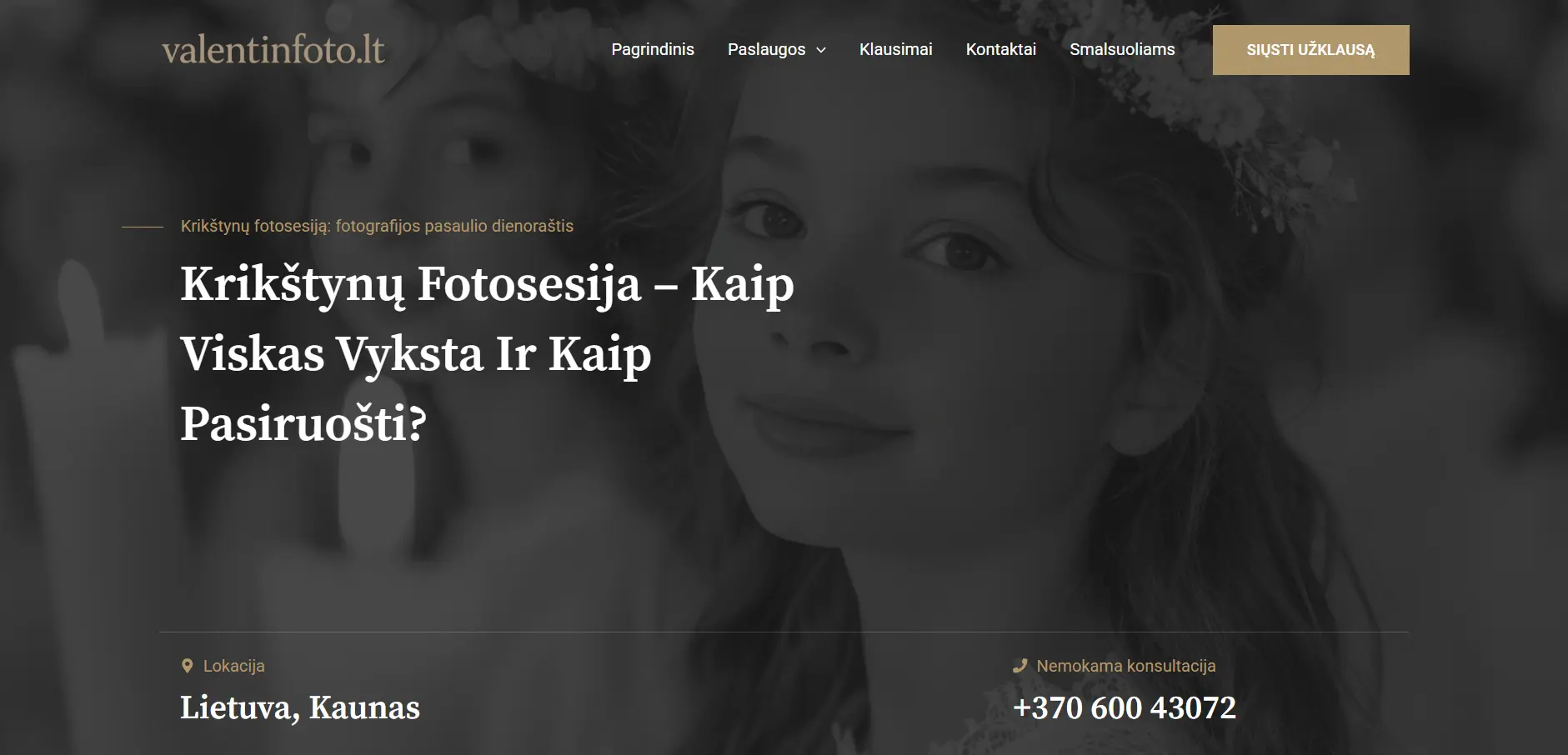 Krikštynų fotosesijos ypatumai Krikštynų fotosesijos ypatumai