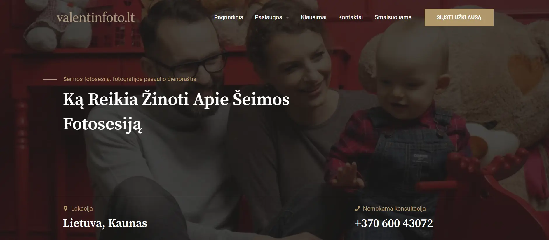 Šeimos fotosesijos ypatumai Šeimos fotosesijos ypatumai